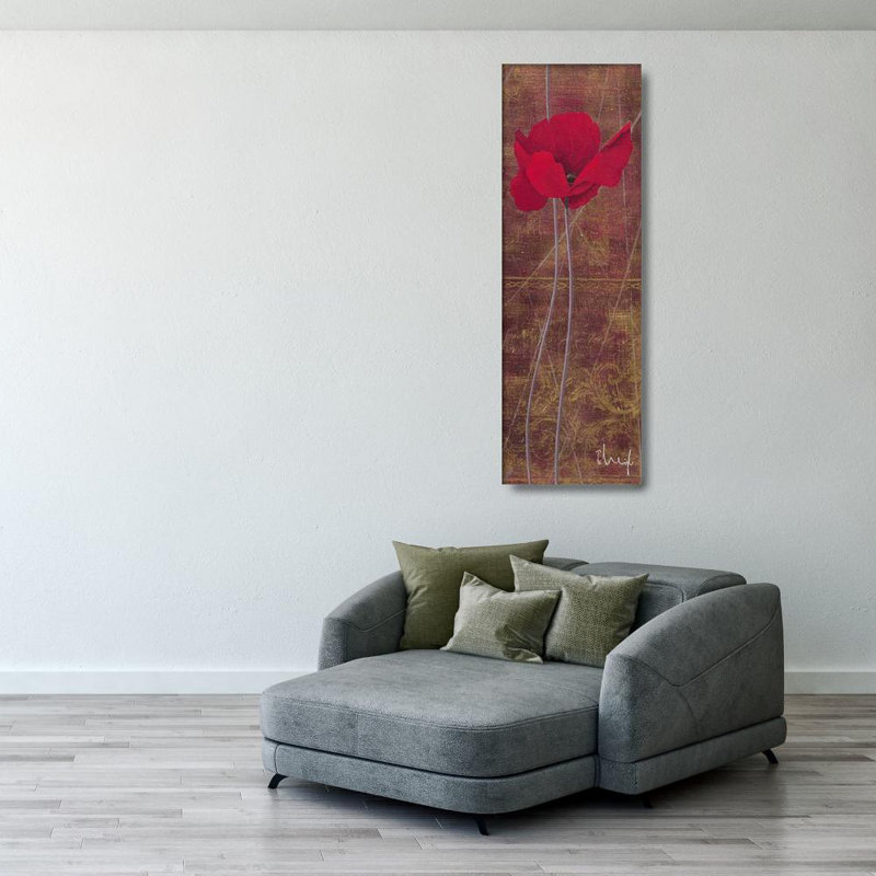 Rouge antique I, H 40 po x l 13 po