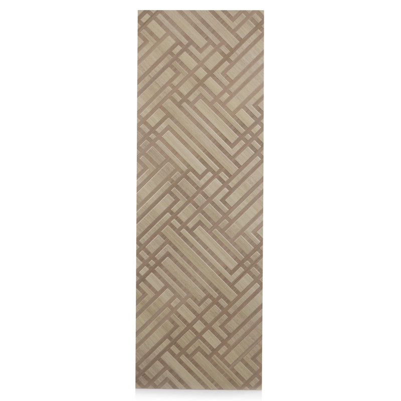 16x48 Karri Cross Designer Wood Look Crema Wall Tile