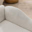 Canapé surdimensionné pour chiens de taille moyenne / grande - dossier moderne à vagues irrégulières, accoudoir simple, tissu en lin respirant de qualité supérieure, coussin doux et pieds en plastique bas - beige-1588852940