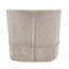 Fauteuil demi-tonneau pivotant en velours beige moderne - base à jupe, coussin moelleux, fauteuil d'appoint de salon