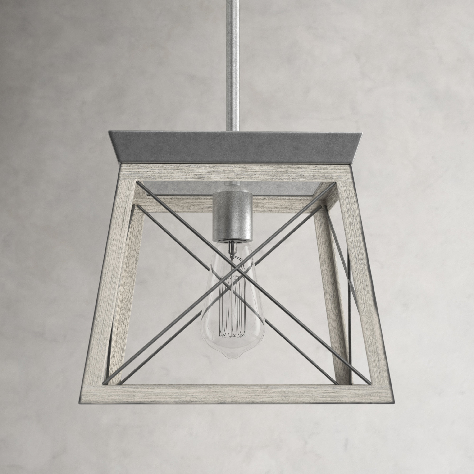 Soleil Single Light Dimmable Pendant, Brushed Nickel