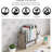 Desktop Organizer Office Storage Rack Adjustable Wood Display Shelf - Free Style Double H Display - Grey Oak