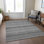 Tapis gris intérieur / extérieur lavable en machine Christain ACN1422