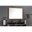 Miroir de salle de bain à DEL avec cadre en métal, miroir de meuble-lavabo mural avec bouton tactile intelligent, anti-buée, fonction mémoire, 3 couleurs, miroir de maquillage à intensité variable (horizontal / vertical)