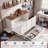 Queen Murphy Bed with Storage & Charging Station – Noiseless Farmhouse Cabinet Bed, Foldable with Large Drawer-129228133