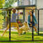 Parc pour enfants en métal robuste à 16 panneaux avec barrière autobloquante, très grand enclos de clôture pour chien de 40 po d'extérieur et d'intérieur - Installation facile pour les grands chiens-116225475