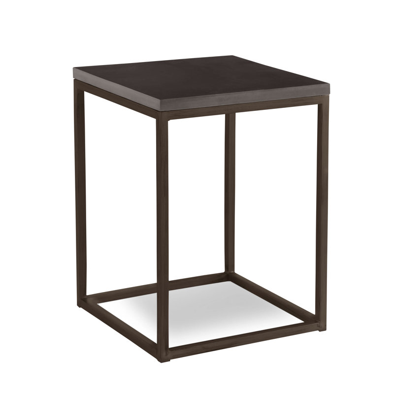 Table de bout Chaplin, Marron antique, Corbeau