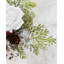 Ensemble de 2 décorations de Noël enneigées 3,9 "avec baies rouges et cloche (ensemble de 2 pièces)