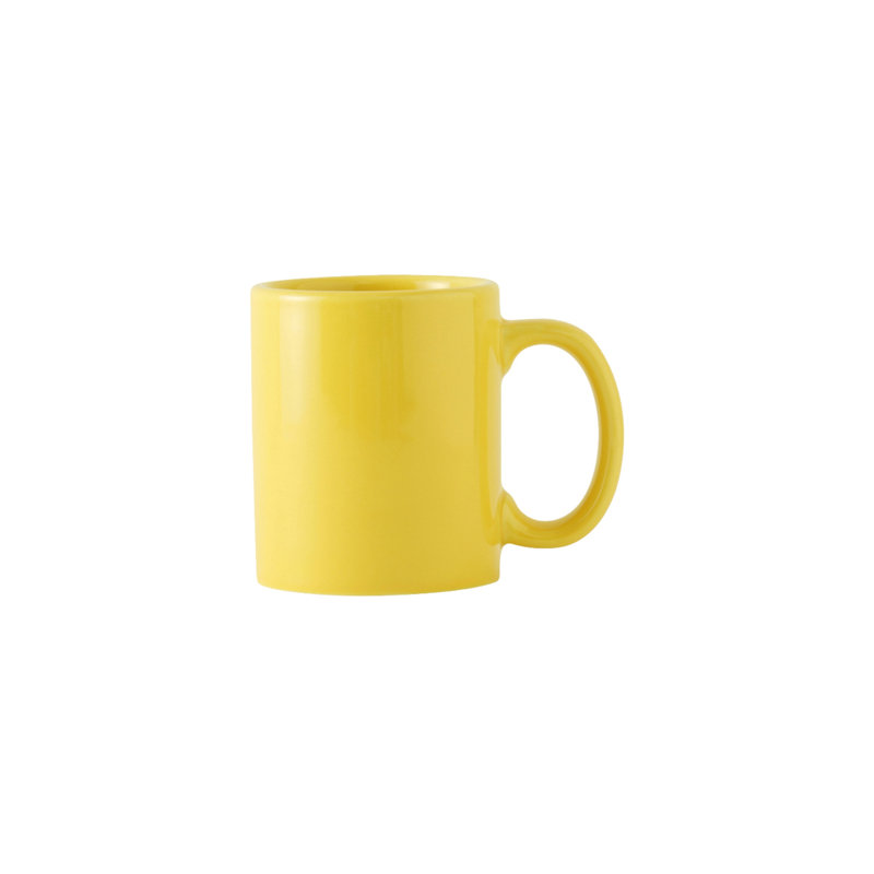 Grande tasse à café c-handle duratux, Jaune safran