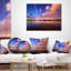 Ciel nocturne sur une rivière avec des nuages - coussin à imprimé paysage-29828472-29855041