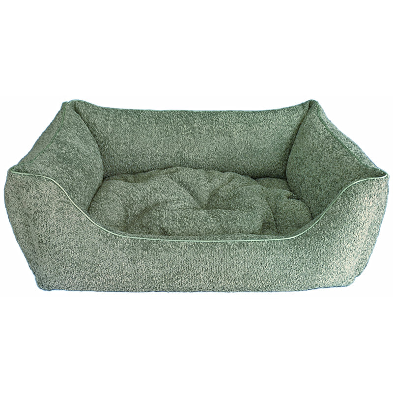 Orthopedic Polyester Pet Bed, Large (90cm W x 60cm D x 30cm H), Green