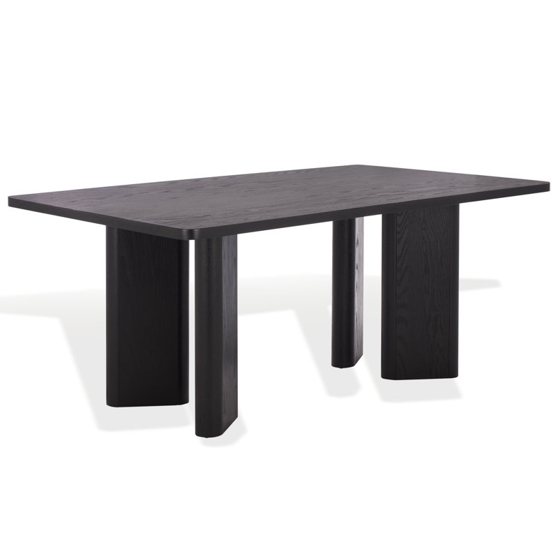 Table de salle à manger Barnard, Noir