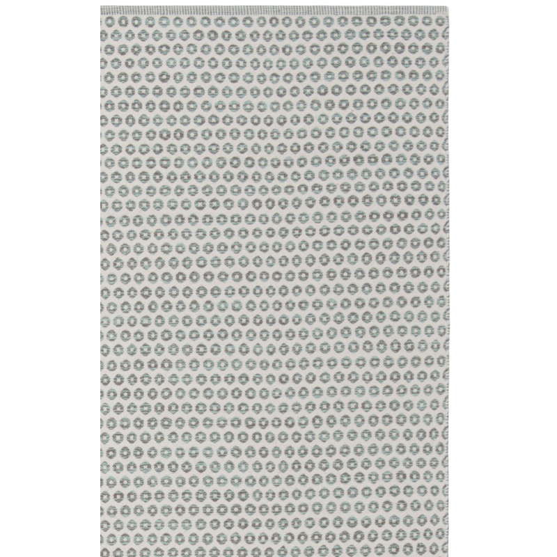 Church Street Hand Woven Cotton Geometric Rug, Rectangle 3' x 5'