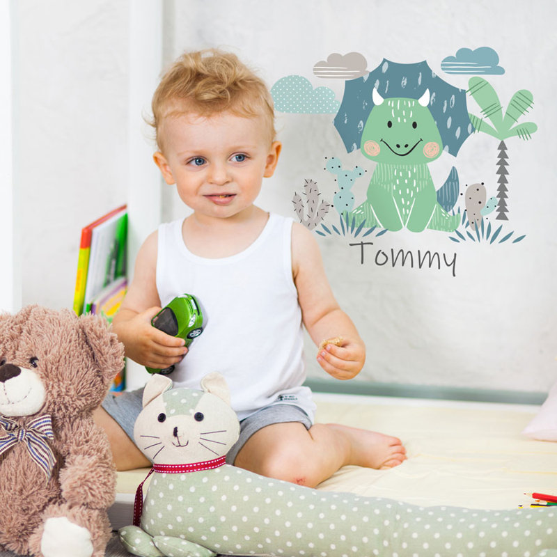 Animals Non-Wall Damaging Wall Decal, 43" H x 38" W, Green