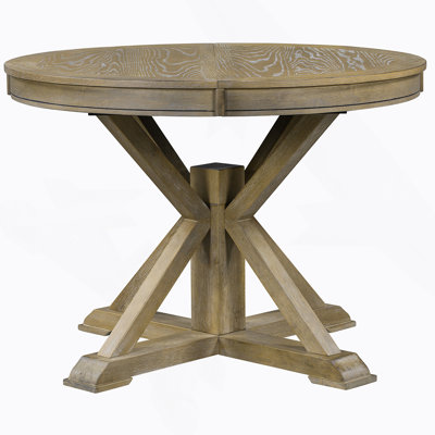 Functional Extendable Dining Table with Leaf for Dining Room and Living Room