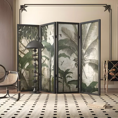 Vintage Rainforest Banana Tree Screen