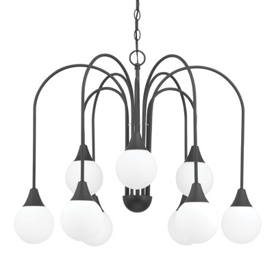 Plafonnier lustre 9 lumières Hunter Valadon