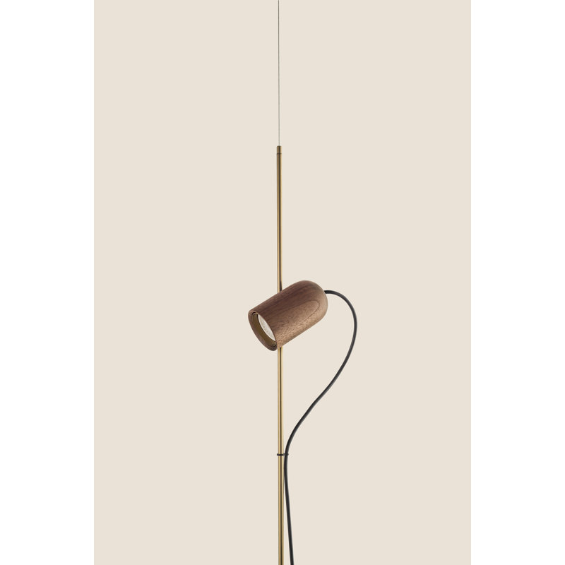 Onfa 1 - Light Pendant, Brass, Walnut