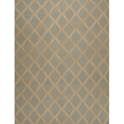 Geometric Area Rug in Brown/Gray