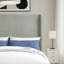 Tête de lit capitonnée tapissée à oreilles, tête de lit en bois massif avec pieds en bois, tête de lit à hauteur réglable de 47 po à 63 po, tête de lit en tissu au design moderne-839609827-839609837