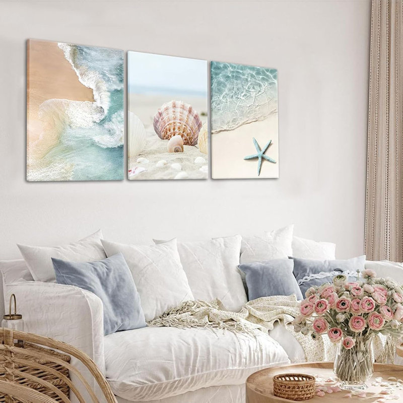3 Piece Wrapped Canvas Print, 40 cm H x 30 cm W