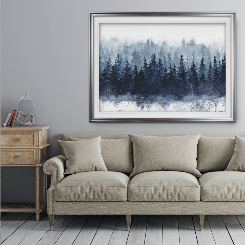 Reproduction sur toile « Forest » Arenado, Impression encadrée, H 16 po x l 24 po, Argent