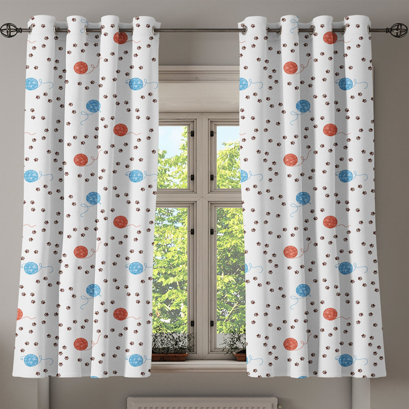 Sateen Blackout Curtains / Drapes Pair, 50" W x 54" L