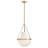 Vena Teardrop Single Light Pendant with Hand-Blown Etched Opal Glass-1103156336