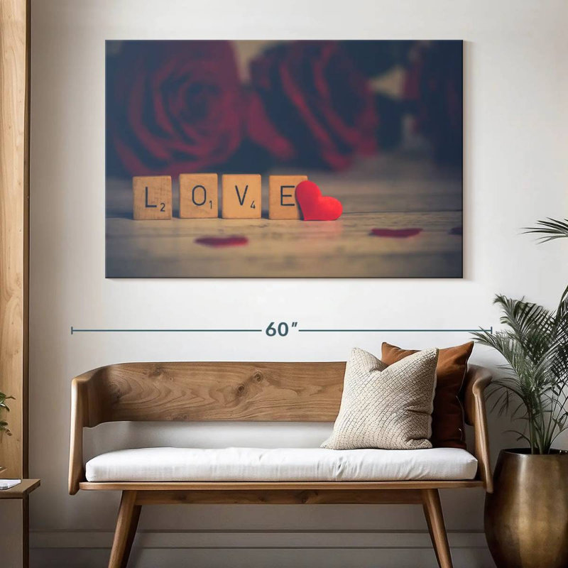 Tergel Love Blocks - cœur, H 34 po x l 51 po