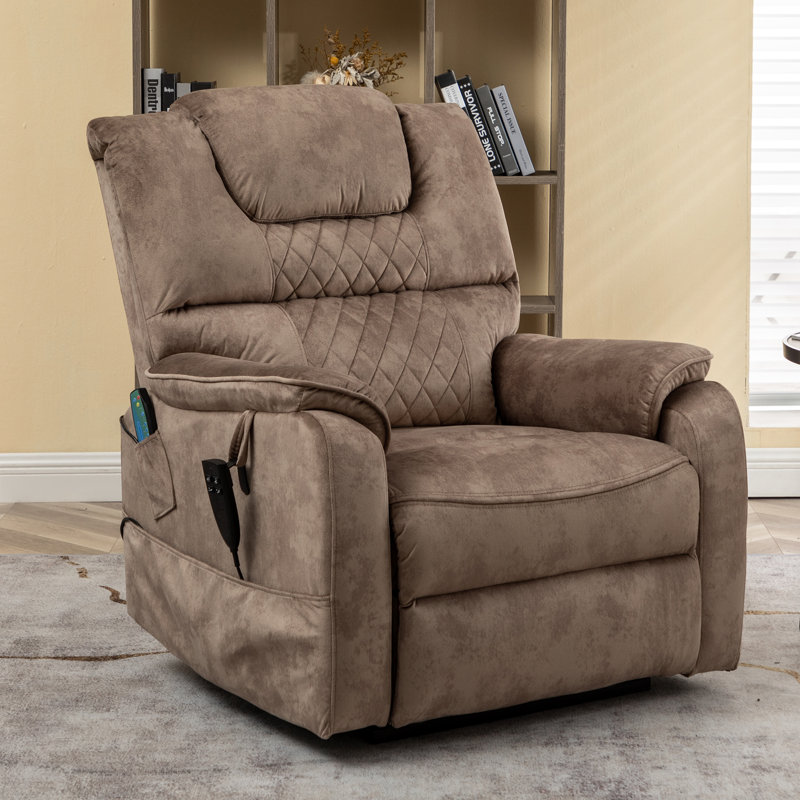 35.5'' W Dual Motor Power Lift  Recliner Chair with Massage and Heat
