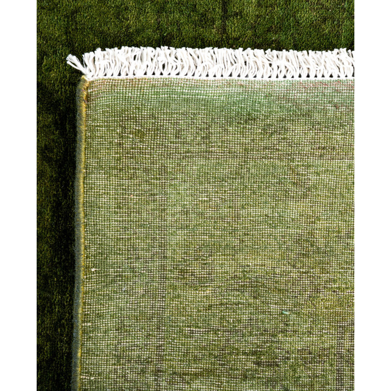 Overdyed One-of-a-Kind 4' 2" X 6' 0" Hand Knotted Area Rug