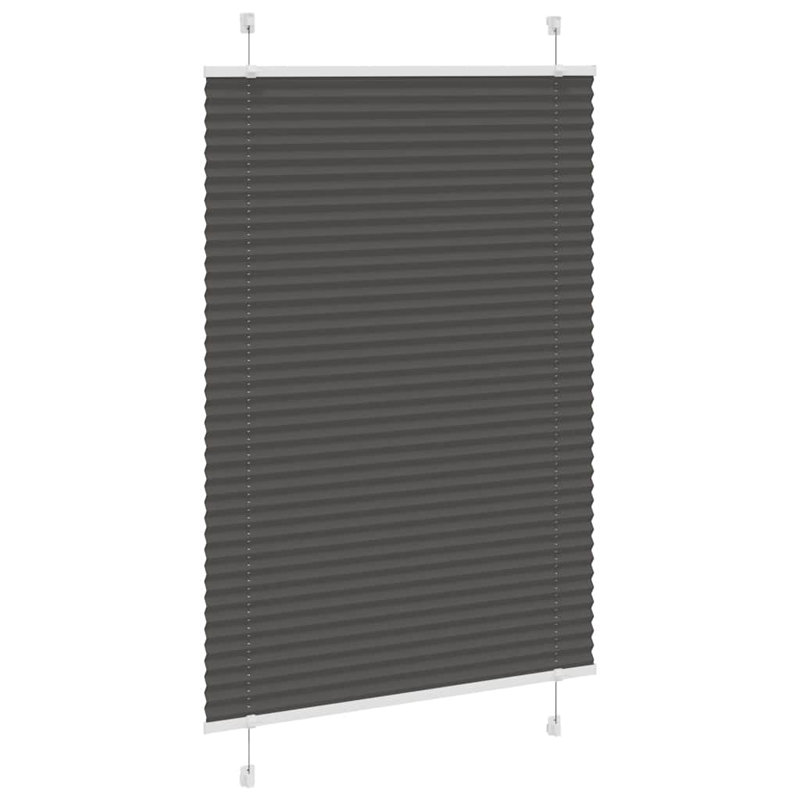 Room Darkening Pleated Shade, 85cmW x 150cmL, Black