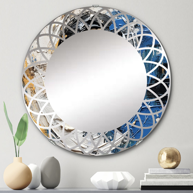 Miroir mural rond Beringen, 24 po x 24 po