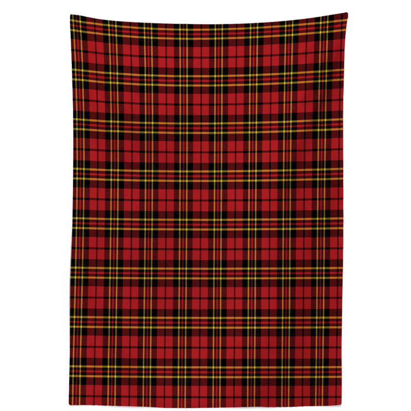 Checkered Dining Room Kitchen Tablecloth, 70" L x 52" W