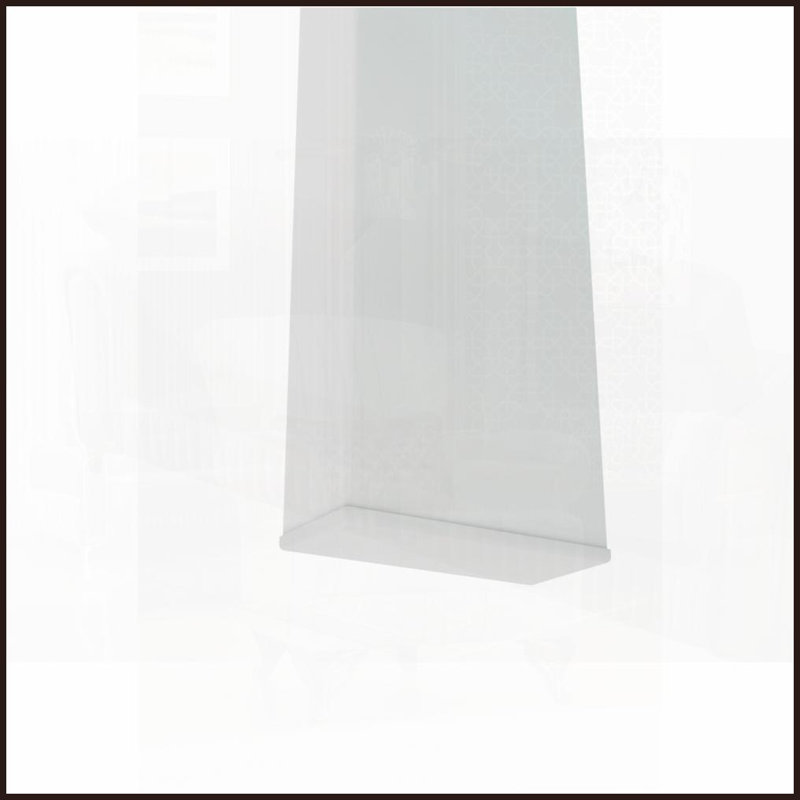 Table basse moderne en verre trempé blanc pour le salon - facile à nettoyer, double tablette, capacité de 220 lb, Blanc