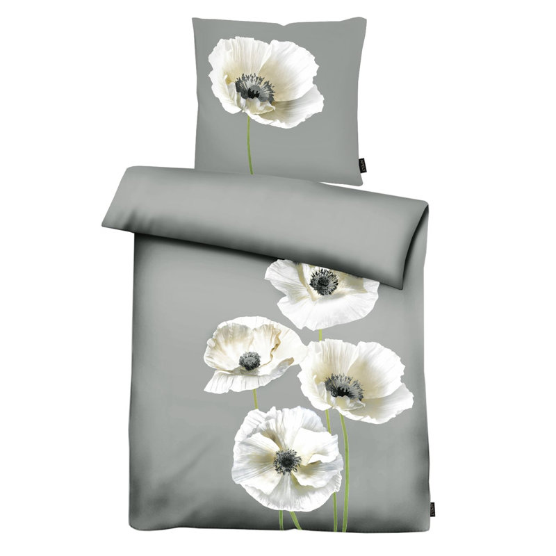 Cotton No Pattern Duvet Cover Set with Pillowcases Included