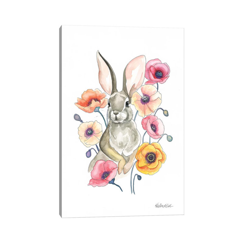 Poppy Bunny by Kirsten Dill - Wrapped Canvas Gallery-Wrapped Canvas Giclée, 30.48cm H x 20.32cm W