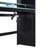 Full Size Loft Bed With Lighted Adjustable Desk, Open Wardrobe, And Bookcase-2070769116