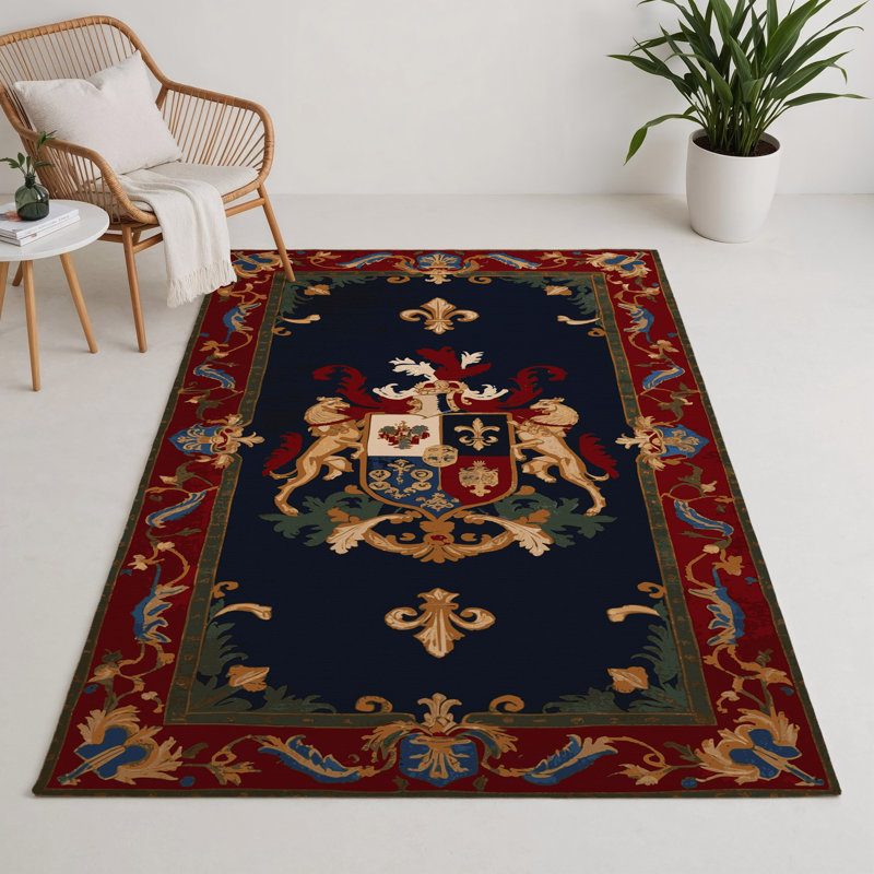 Tapis d'intérieur et d'extérieur brun français, Rectangle 9 pi x 12 pi
