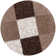 Myshaggy Collection Rugs Geometric Design in Brown
