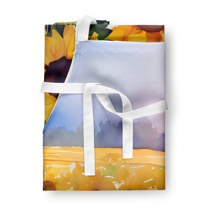 Tournesols en tablier aquarelle