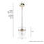Luminaire suspendu en forme de cloche à 1 lumière -79032417