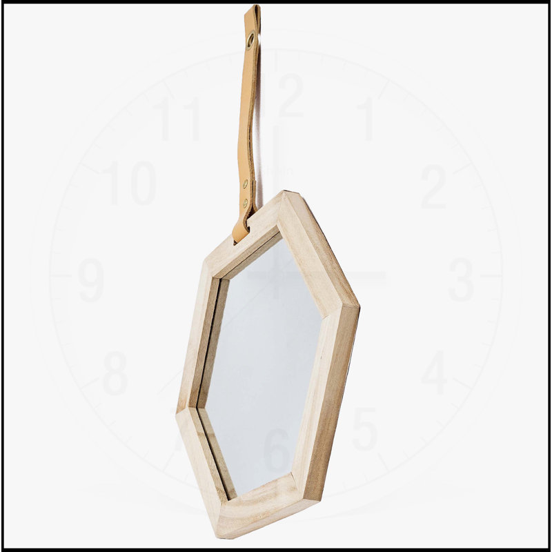 Harlan Hexagon Mirror, a Stylish and Versatile Wall Mirror for Your Home, 11.2" x 9.8" 