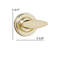 Trad Rose Round Single Dummy Door Lever with Round Rosette-1751380589