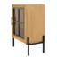 Ancle 58cm W Steel Bedside Table