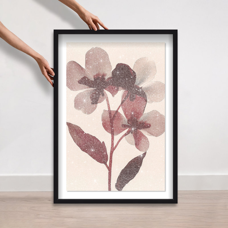 Crimson Coastline II Shadowbox Abstract Print by Oliver Gal, Black Frame, 10 x 15, 37.5"H x 25.5"W, Black Frame