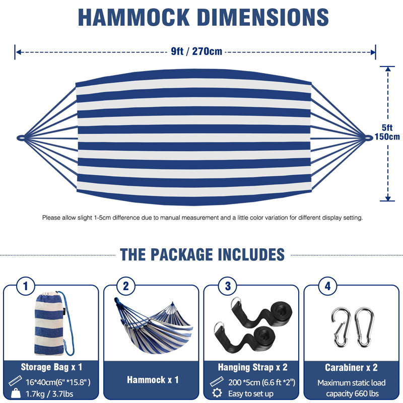 Cotton Hammock Comfortable Fabric