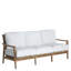 Pointe Teak N-Dura Resin Wicker Outdoor Sofa - Oyster Natural-1315465765-1315465763