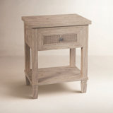 Flagstaff 1-Drawer Cane Nightstand