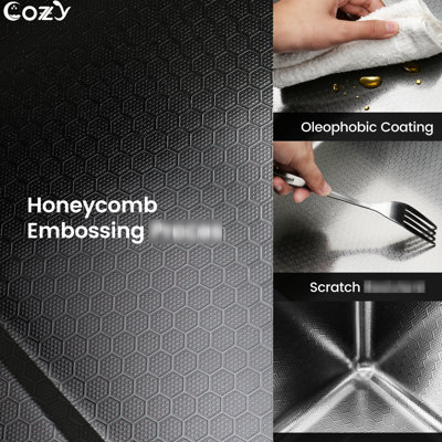 Évier de cuisine fait à la main 30 po x 22 po en noir - Acier inoxydable avec revêtement de peinture humide noir moderne, qualité fiable